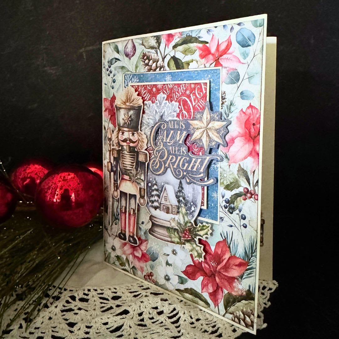 Graphic 45 Card Class Series -Journaling Through Time Card Kit – Collage Pop-Up Card Set