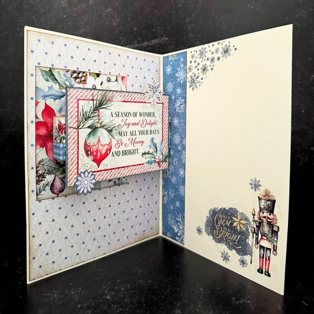 Graphic 45 Card Class Series -Journaling Through Time Card Kit – Collage Pop-Up Card Set