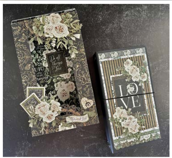 Graphic 45 Monthly Class Series Vol 8 2023 - P.S. I Love You  – DIY Shadow Box & Travel Album