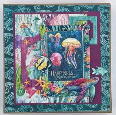 Graphic 45 Class Series Vol 4 2025 - Seas the Day – Tri-Fold Waterfall Album
