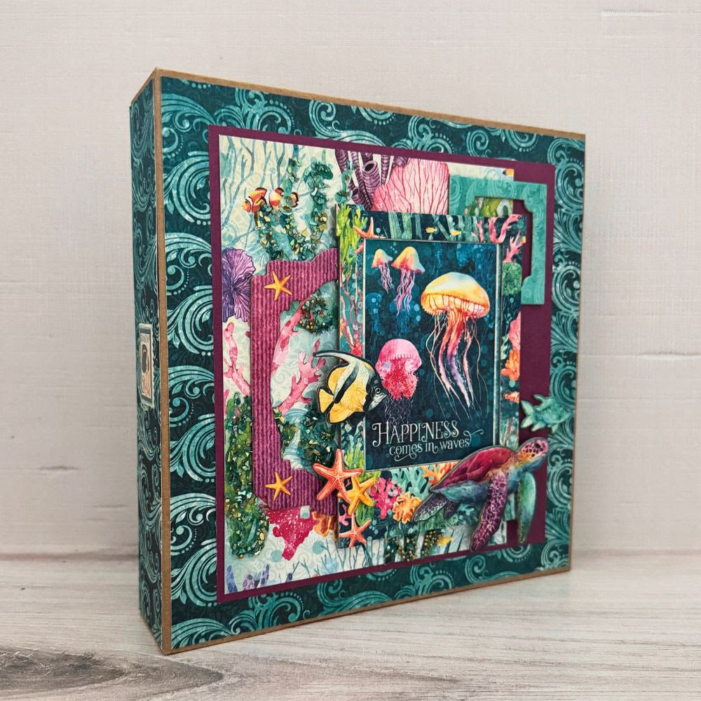 Graphic 45 Class Series Vol 4 2025 - Seas the Day – Tri-Fold Waterfall Album