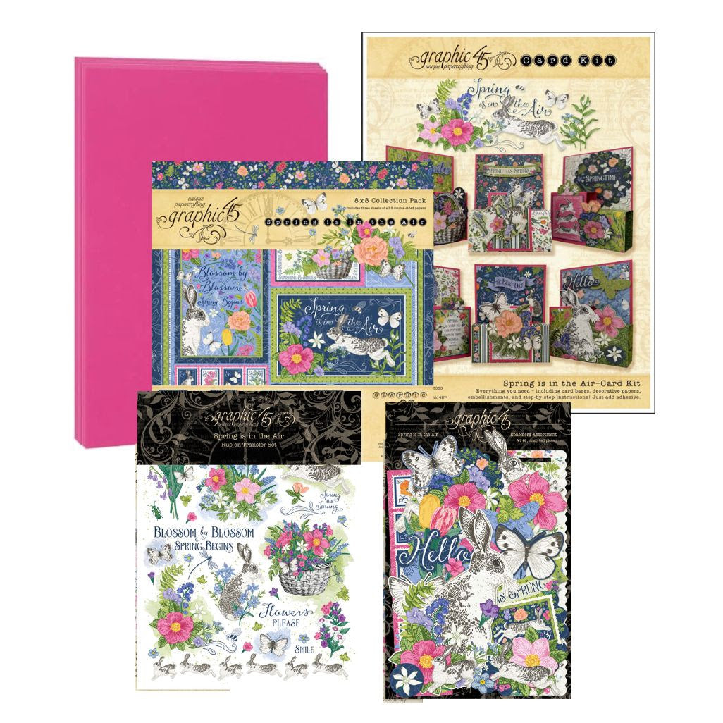 Graphic 45 Card Class Series Vol 2 2025 - Spring is in the Air – Pop-Up Card Set
