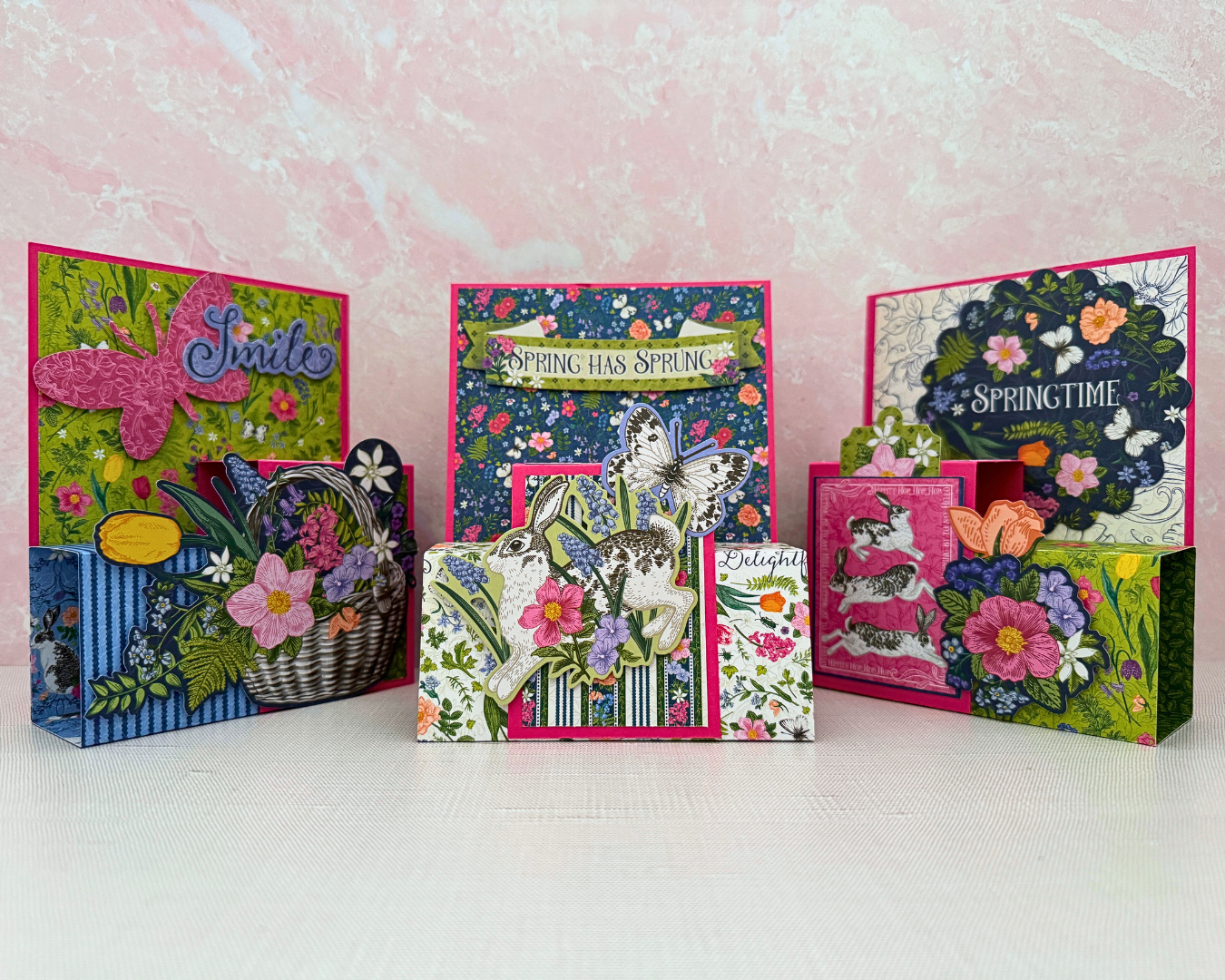 Graphic 45 Card Class Series Vol 2 2025 - Spring is in the Air – Pop-Up Card Set