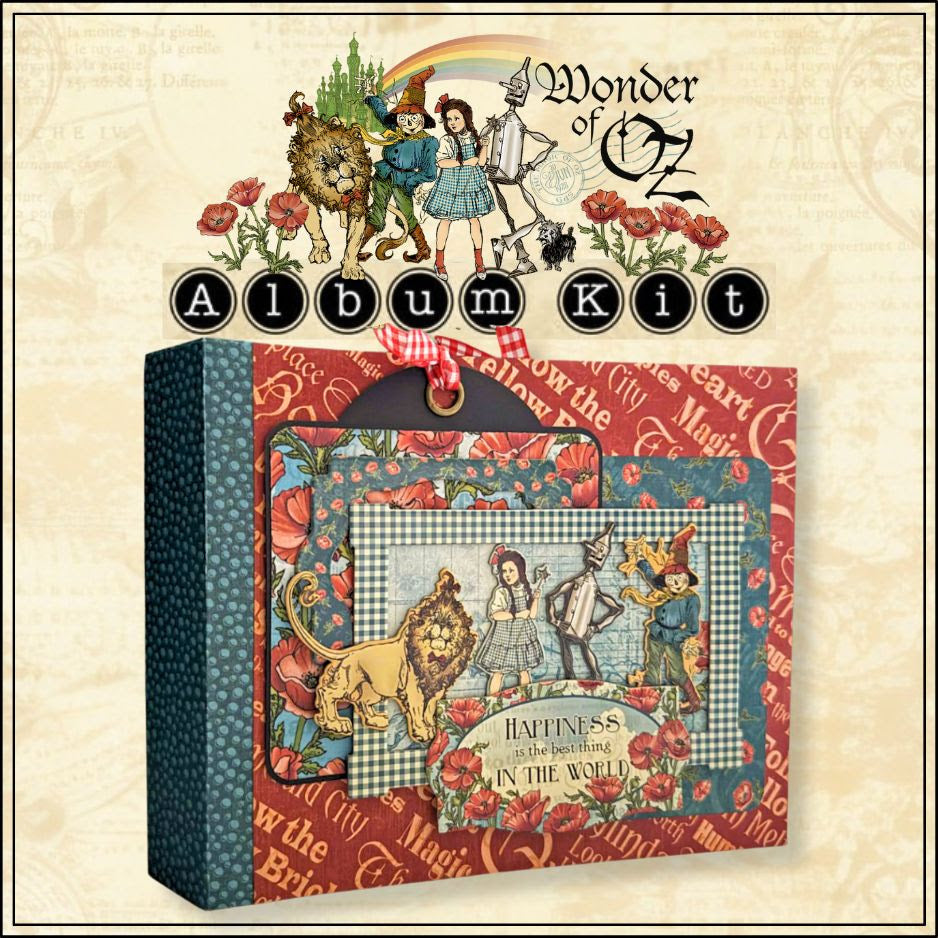 Graphic 45 Class Series - Wonder of Oz Accordion Tag Album Kit