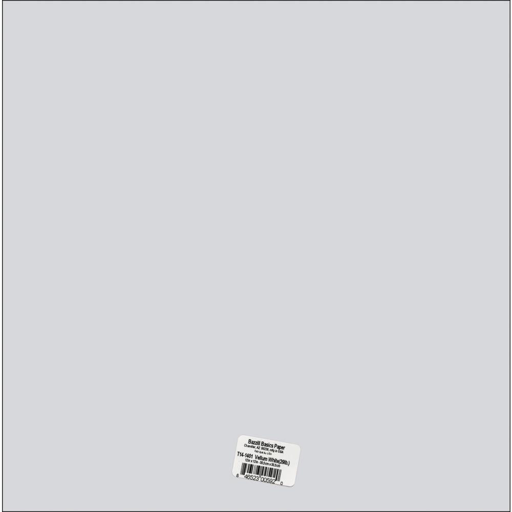 Bazzill Vellum 12X12 Sheet