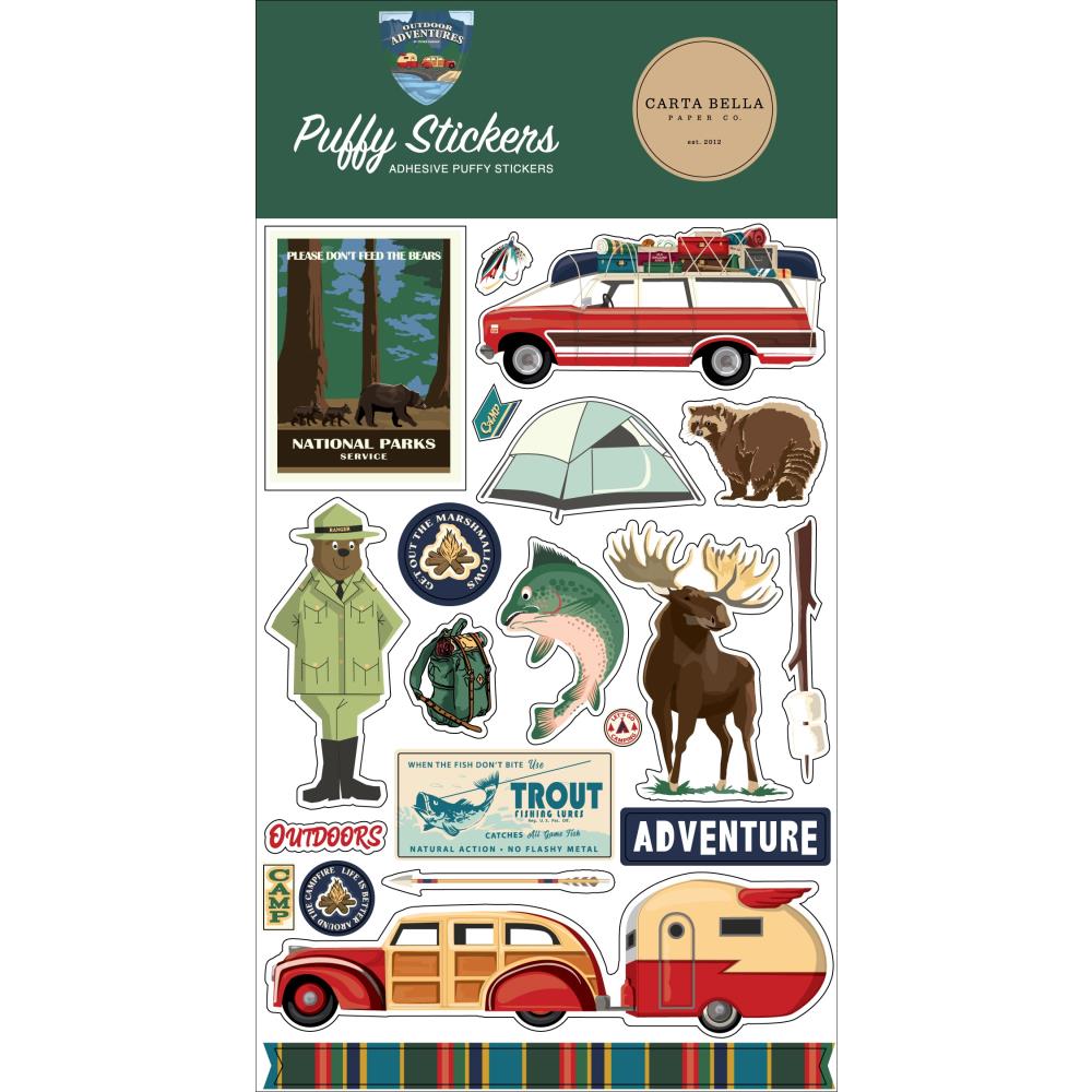 Outdoor Adventures Puffy Stickers