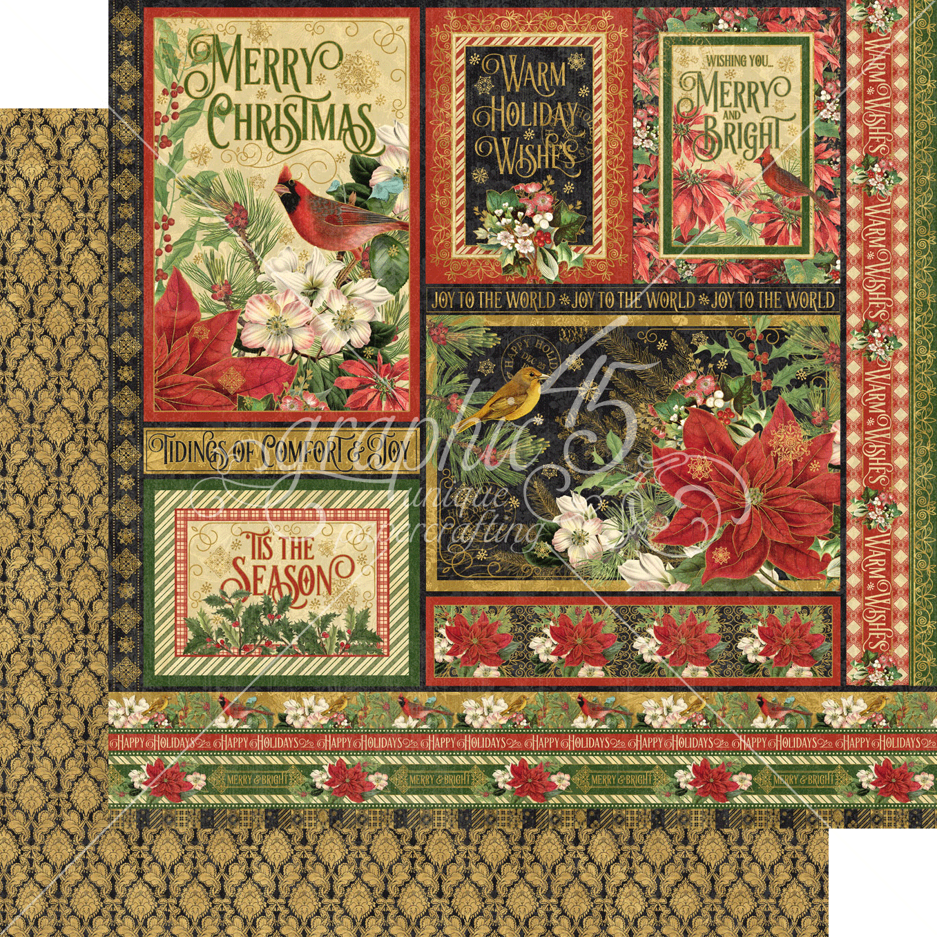 Warm Wishes Graphic 45 Collection Pack 12"X12"