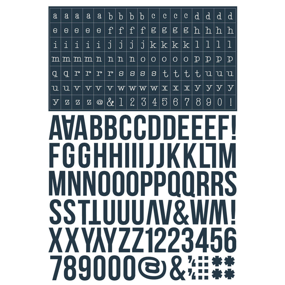 Color Vibe Collection - Sticker Book - Alphabet - Darks