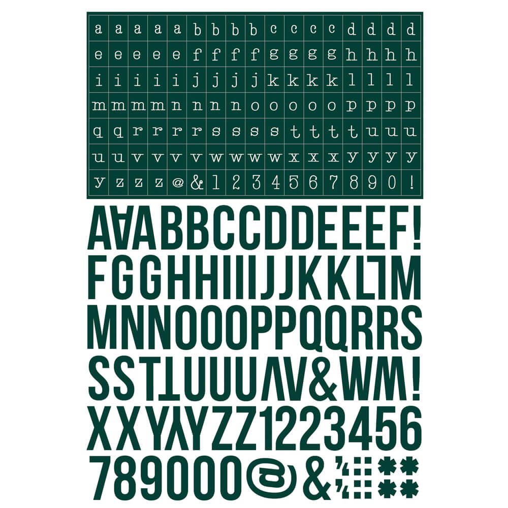 Color Vibe Collection - Sticker Book - Alphabet - Darks