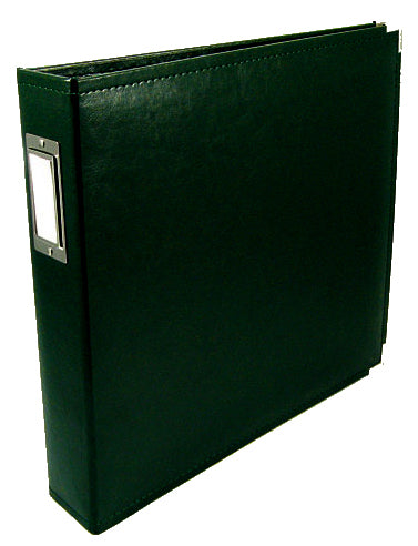 Classic Leather - 12x12 Three Ring Album - Forest Green