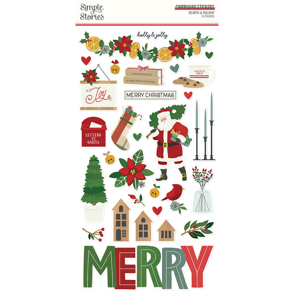 Hearth & Holiday - 6x12 Chipboard