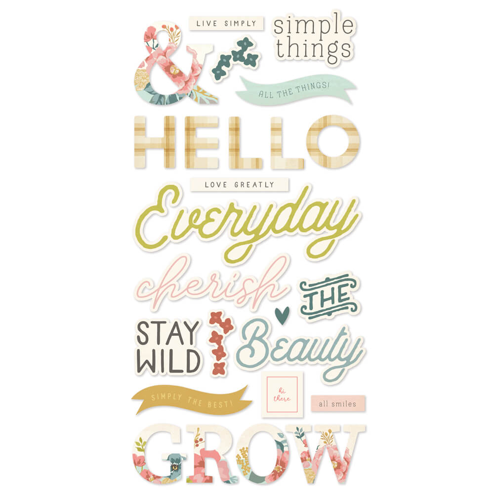 Wildflower - Foam Stickers