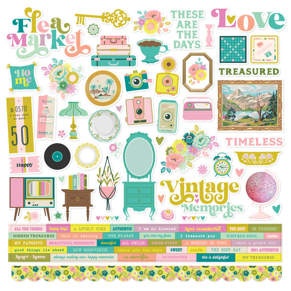Flea Market - Cardstock Stickers