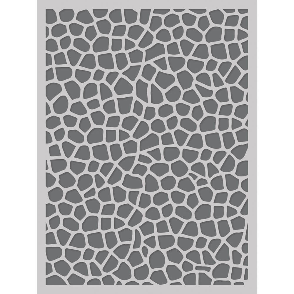 Flea Market - 6x8 Stencil- Cobblestone