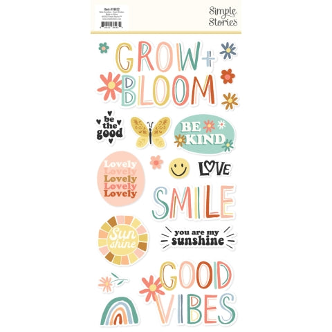 Boho Sunshine - Foam Stickers