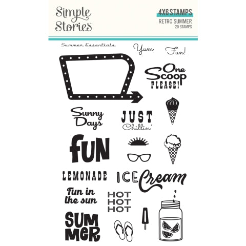 Retro Summer - Stamp Set