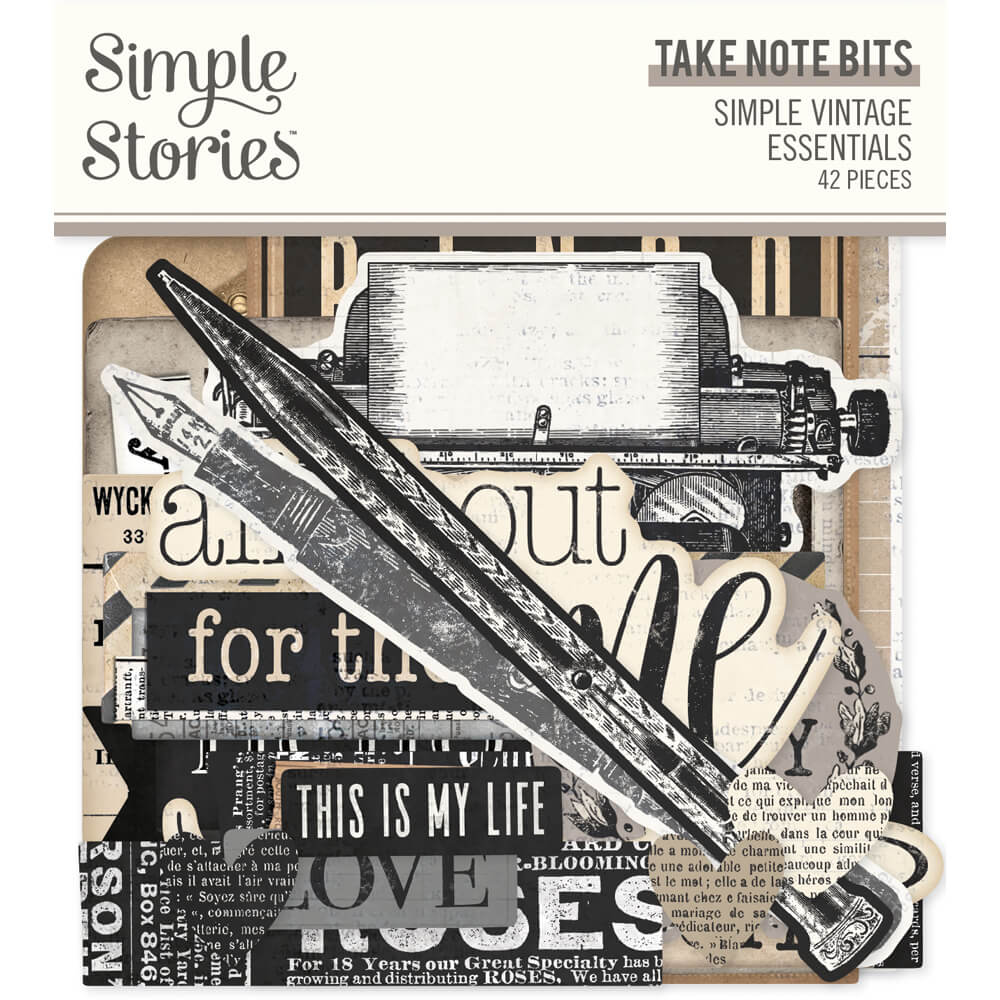 Simple Vintage Essentials - Take Note Bits & Pieces