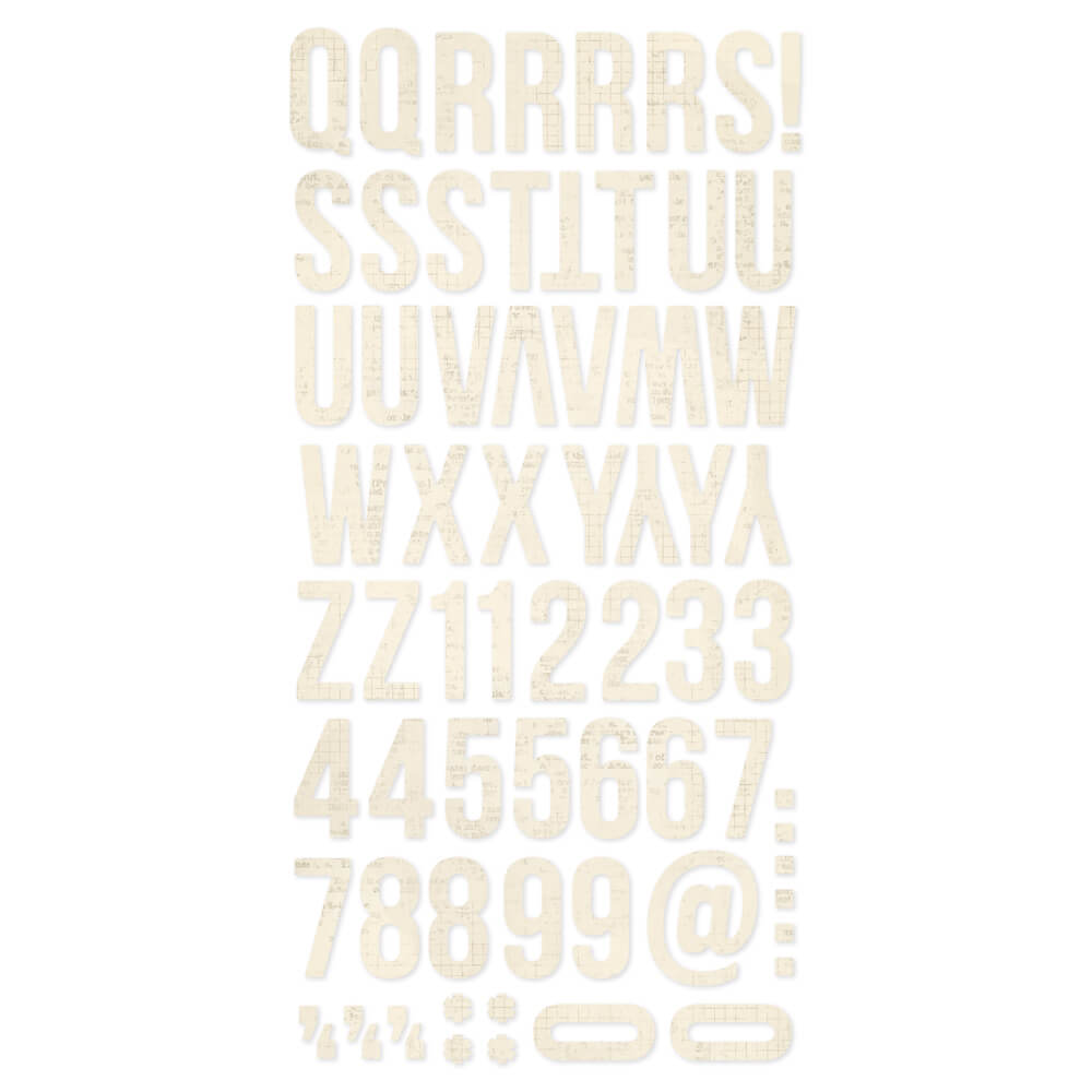 Simple Vintage Essentials - Foam Alphas Vintage Cream