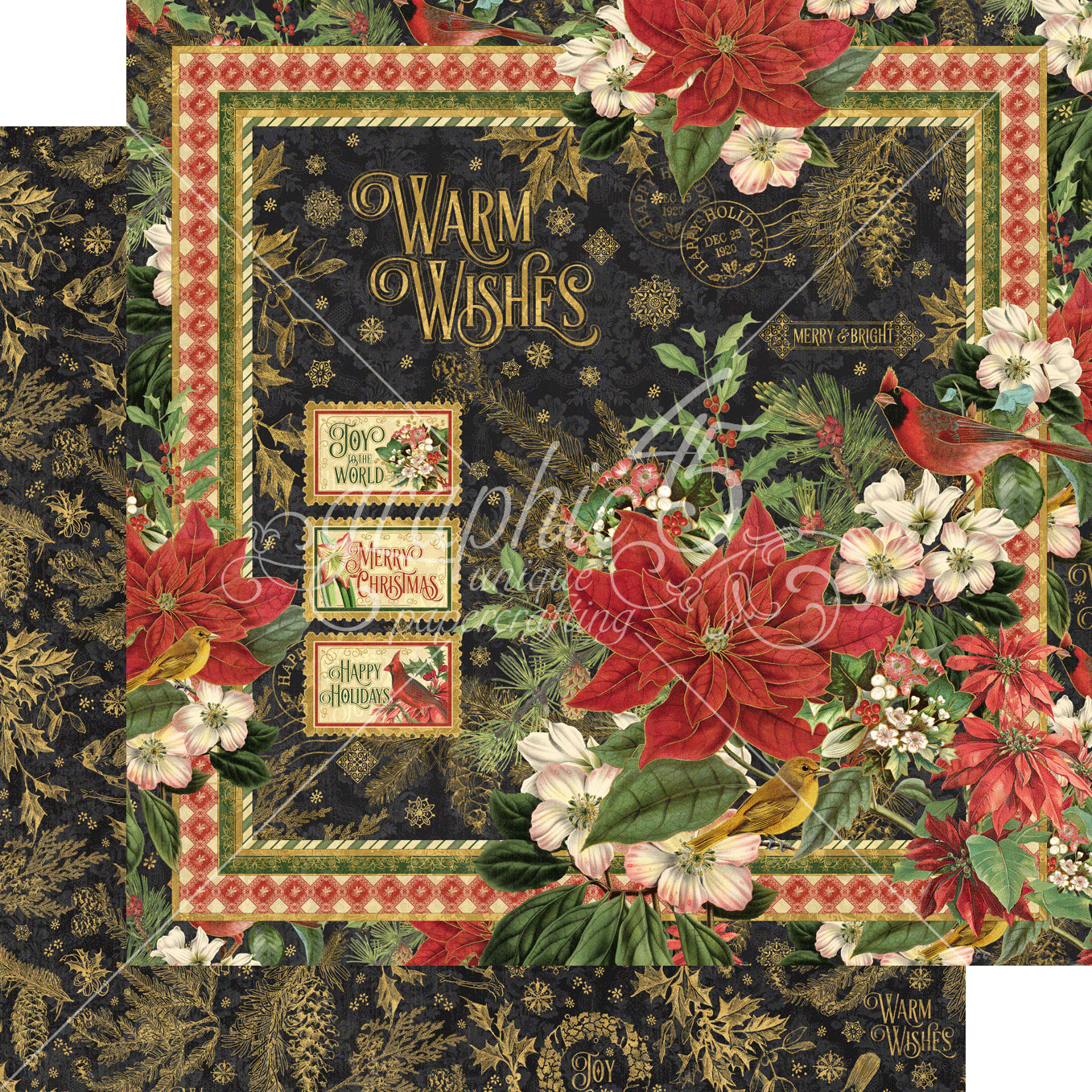 Warm Wishes Graphic 45 Collection Pack 12"X12"