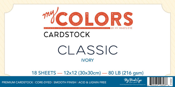 My Colors Heavyweight Cardstock Bundle - Ivory Classic
