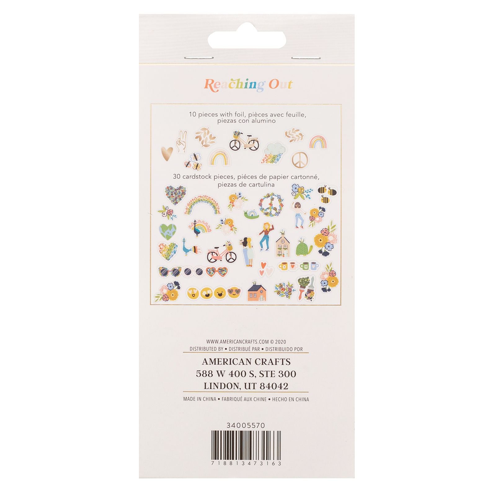 Reaching Out Collection - Ephemera - Icons - Gold Foil Accents