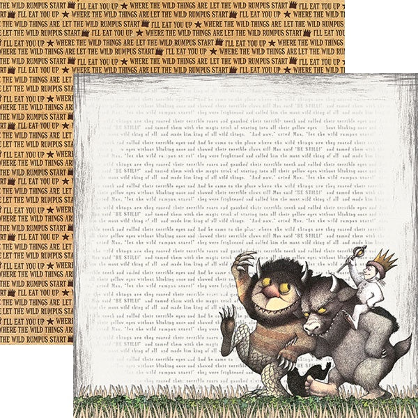 Where The Wild Things Are Double-Sided Cardstock 12X12 - Let The Wild Rumpus Start