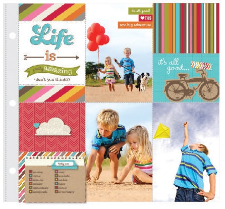 DESIGN 5 - 4X6 VERTICAL & 3X4 HORIZONTAL POCKET PAGES