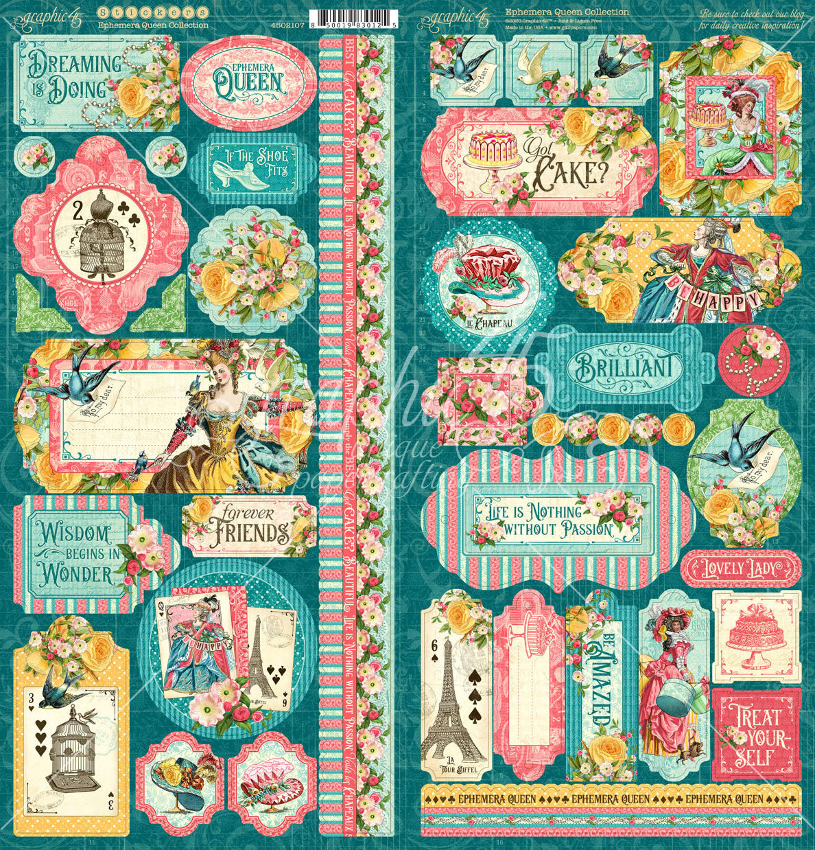 Ephemera Queen Stickers