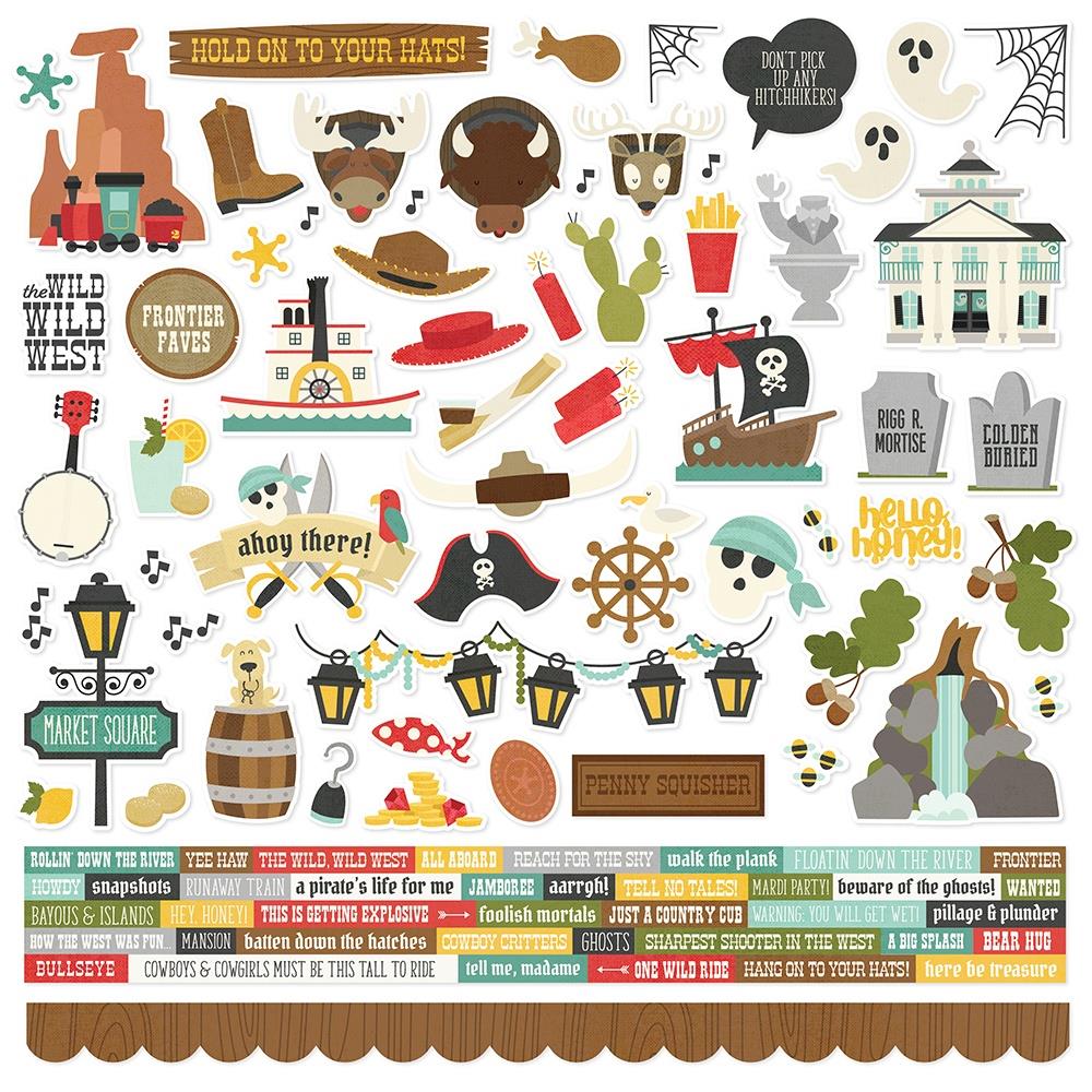 Say Cheese Frontier At The Park Cardstock Stickers