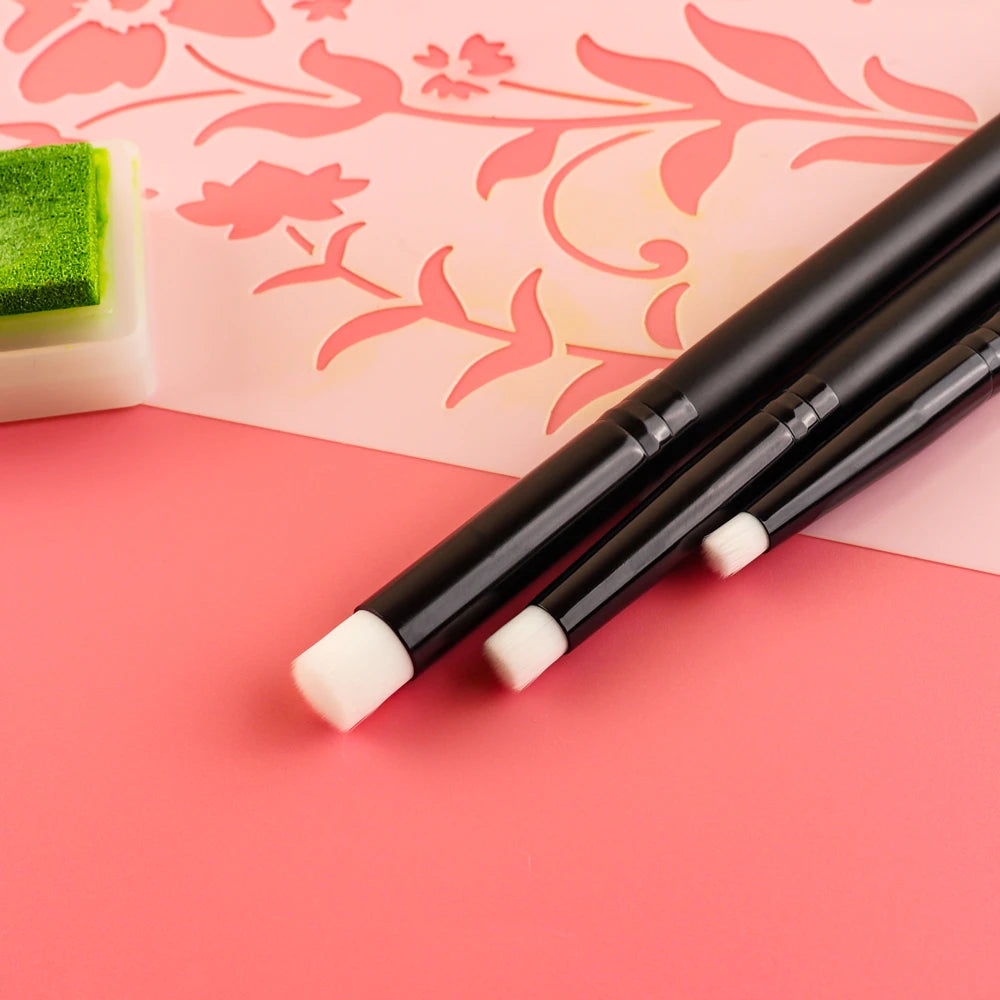 Flat & Angled Detailed Blending Brushes Set