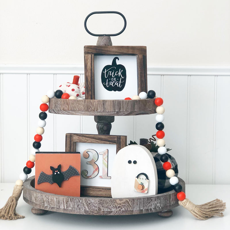 Accessory Tray Kit - October (Trick Frame, 31 Frame, Bat & Witch Hat)