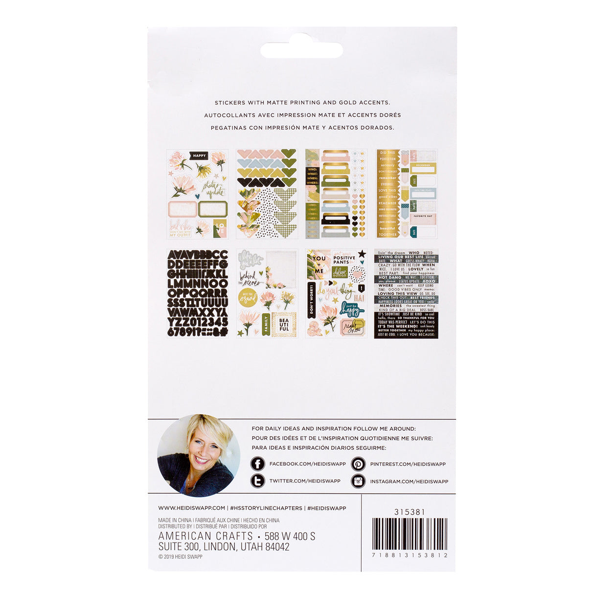 Storyline Chapters Mini Sticker Book by Heidi Swapp