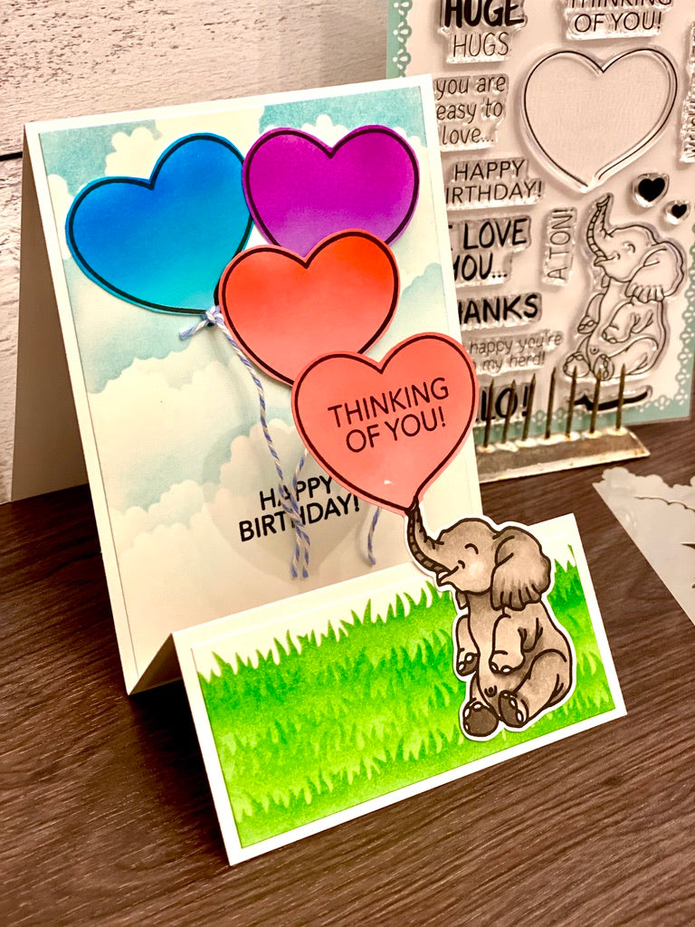 Sending Huge Hugs Stamp and Stencil Kit by Amy Sonnemann