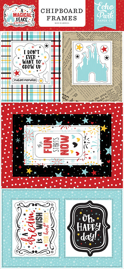 A Magical Place 6x13 Chipboard Frames