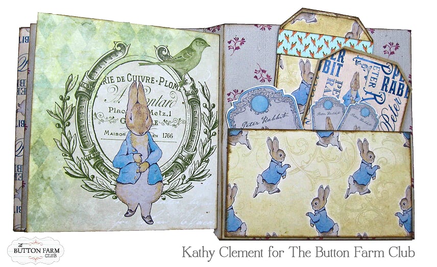 Peter Cottontail Folio by Kathy Clement ~ Digital Tutorial