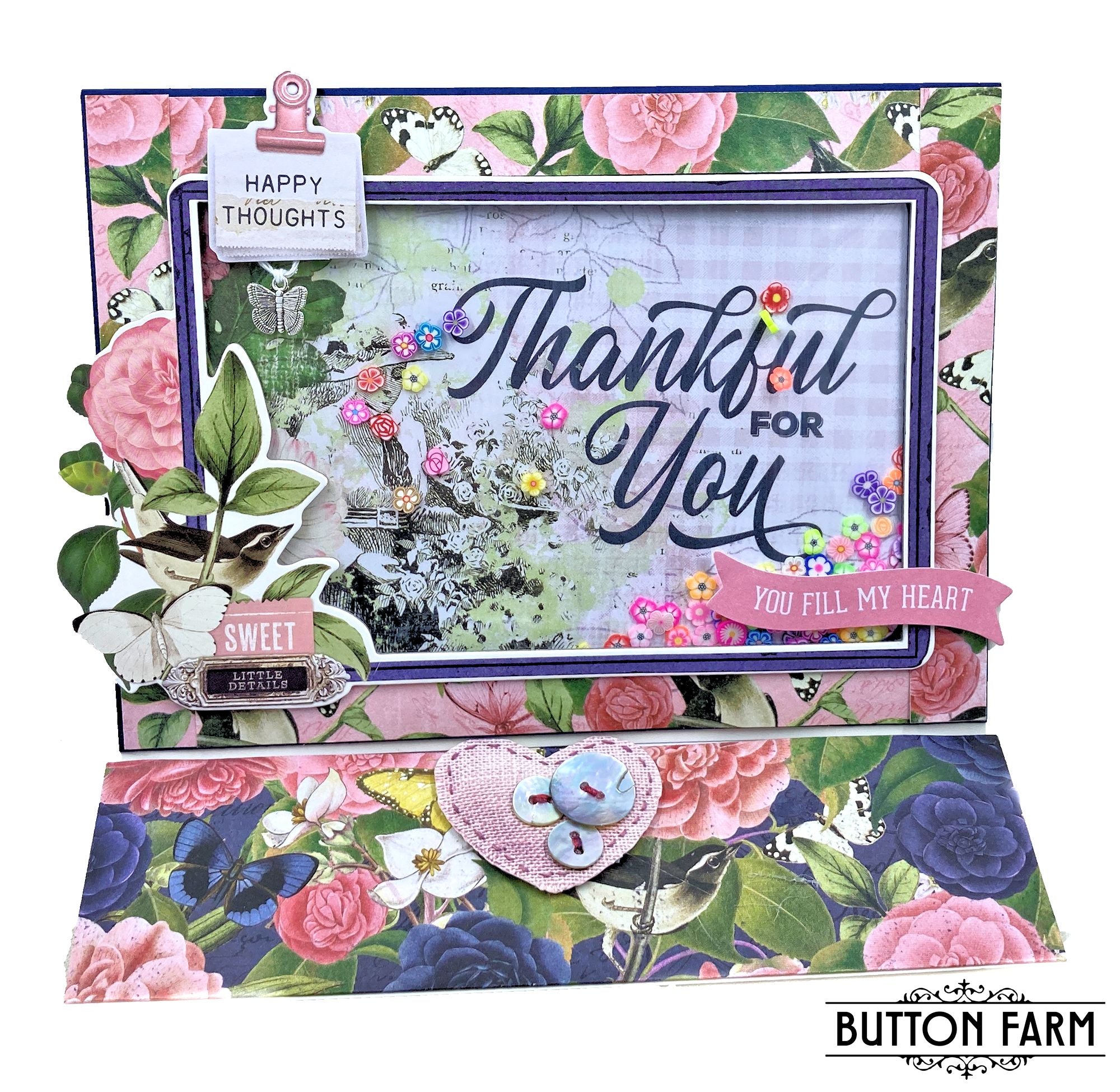 Simple Vintage Indigo Garden Card Kit by Kathy Clement