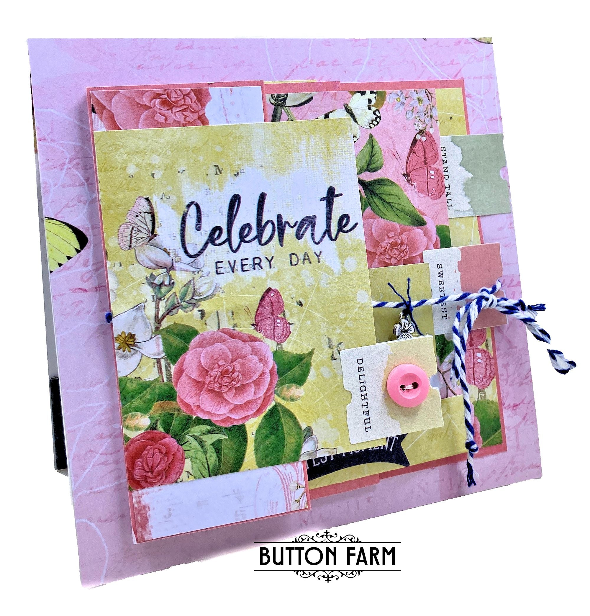 Simple Vintage Indigo Garden Card Kit by Kathy Clement