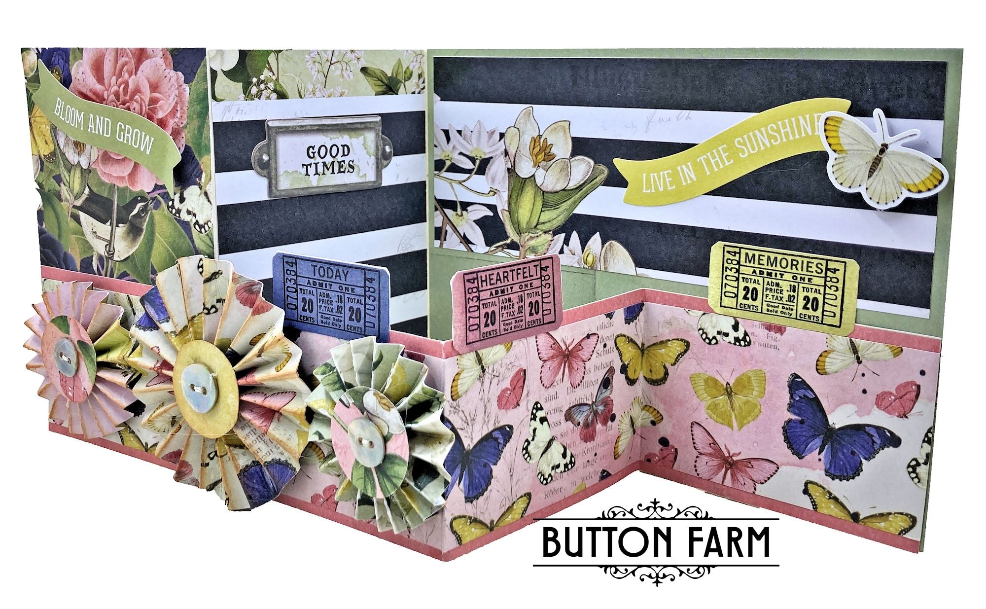 Simple Vintage Indigo Garden Card Kit by Kathy Clement