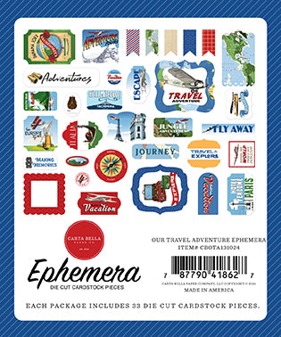 Our Travel Adventure Ephemera