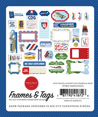 Our Travel Adventure Frames & Tags