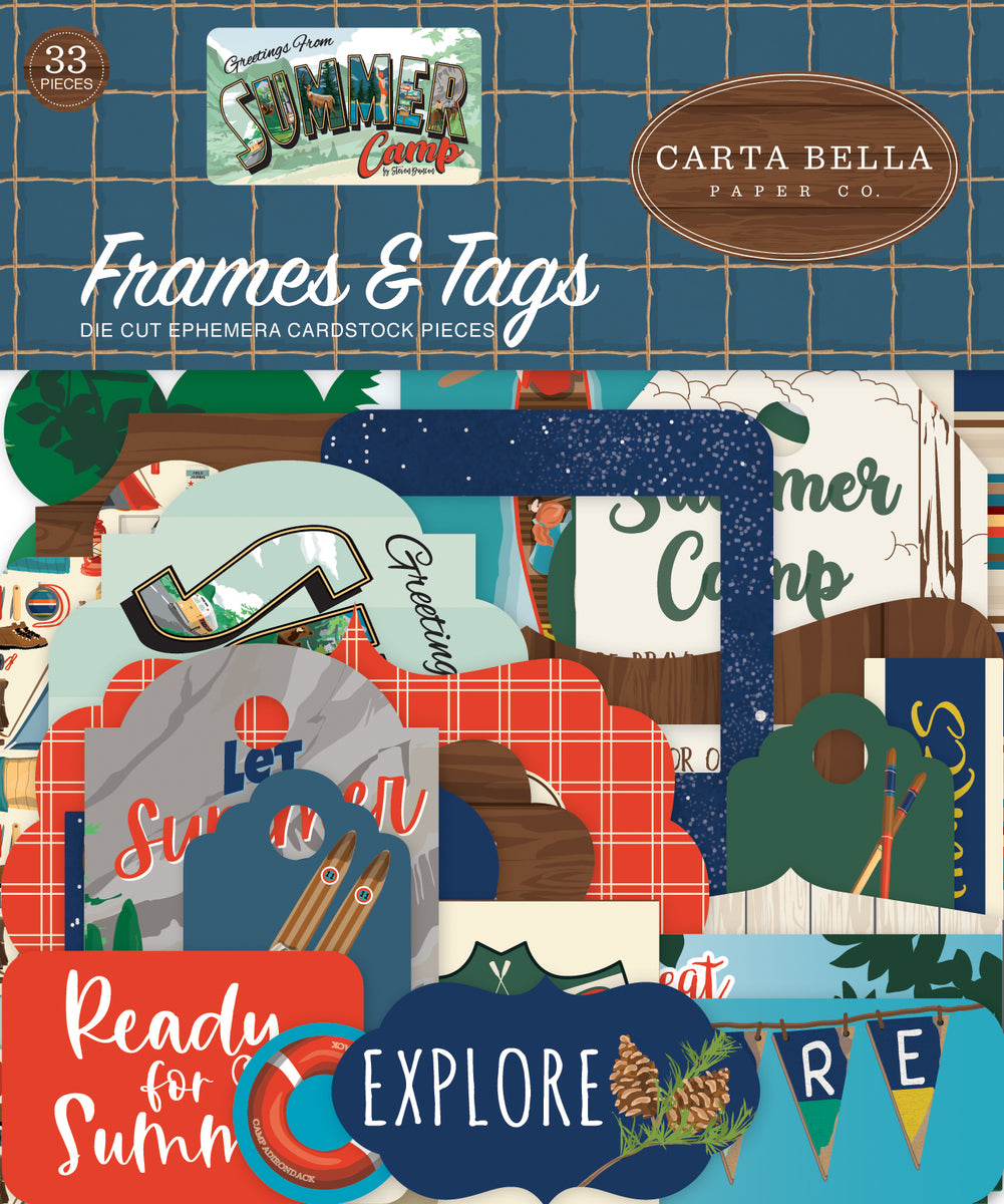 GREETINGS FROM SUMMER CAMP FRAMES & TAGS