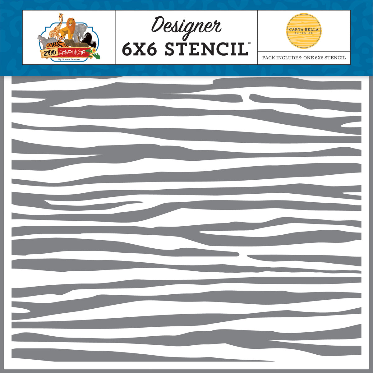 Zoo Adventure - Tiger Stencil