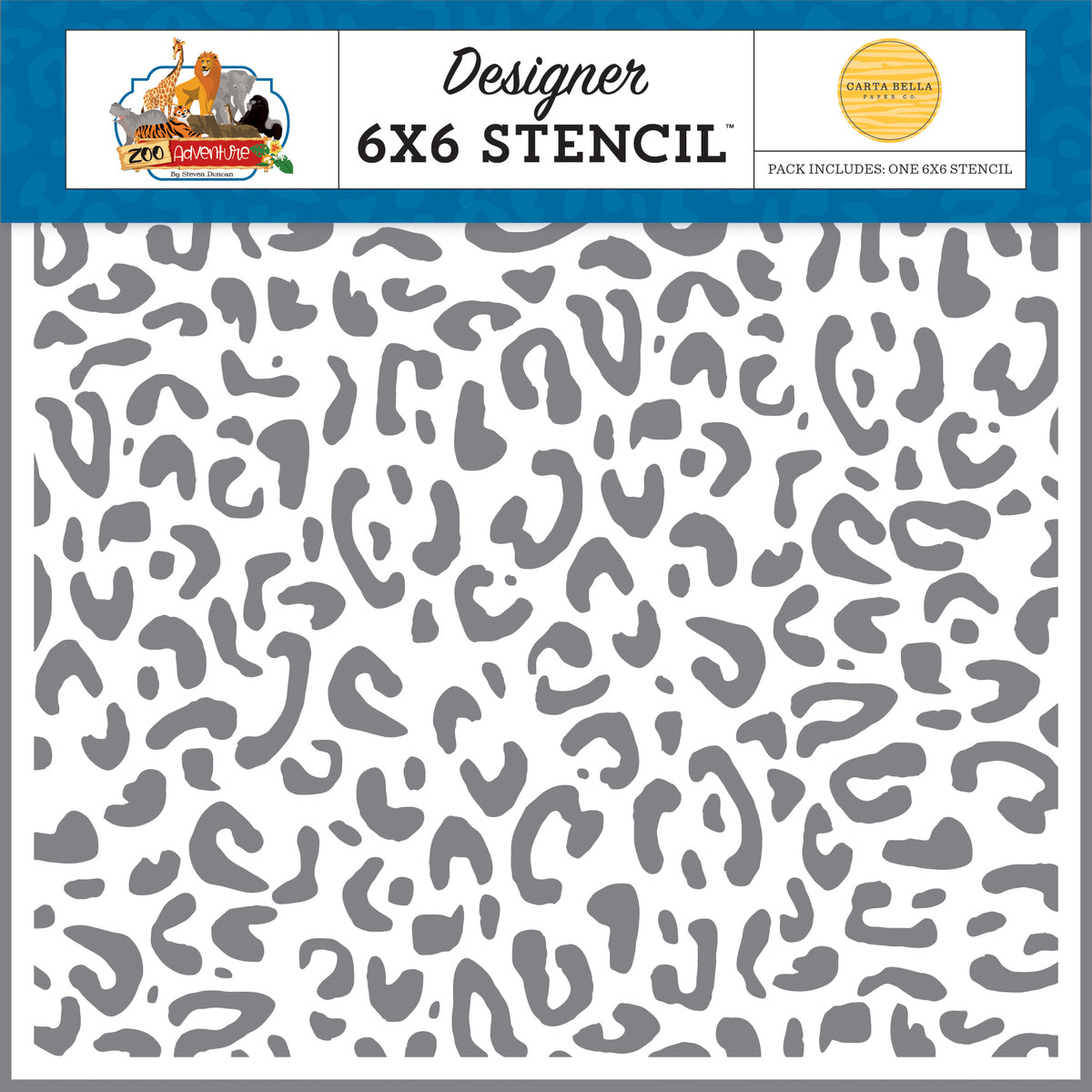 Zoo Adventure - Cheetah Stencil