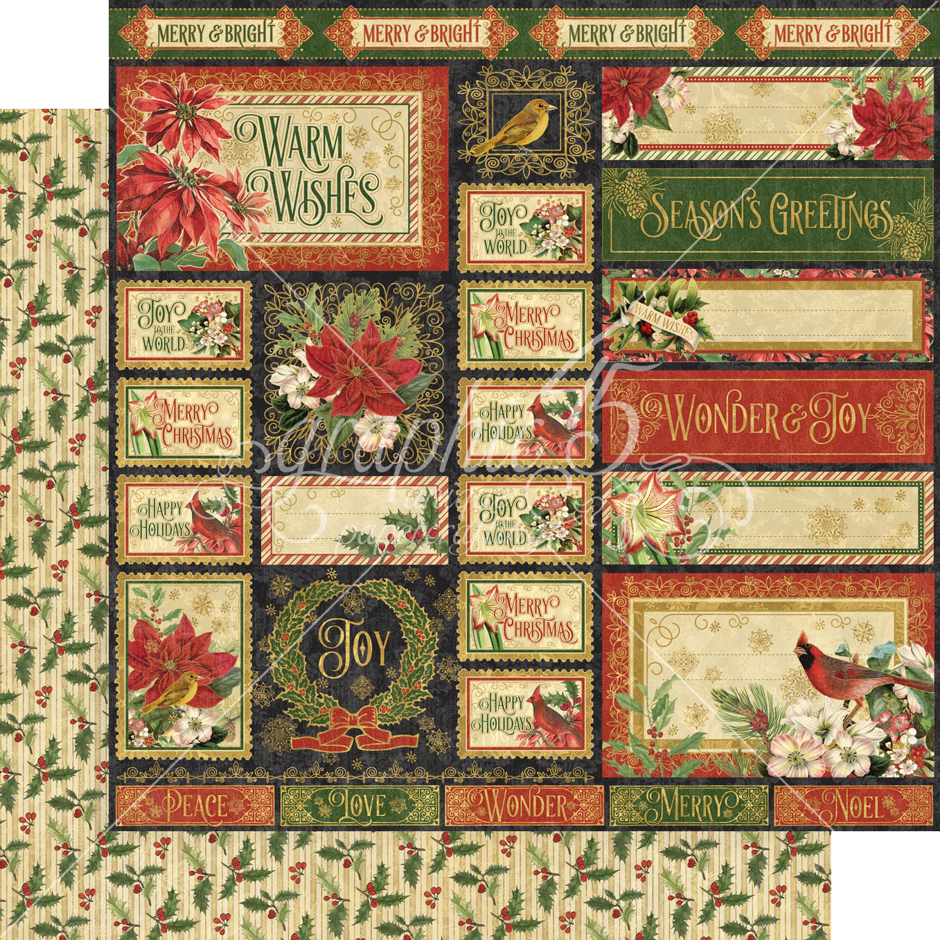 Warm Wishes Graphic 45 Collection Pack 12"X12"