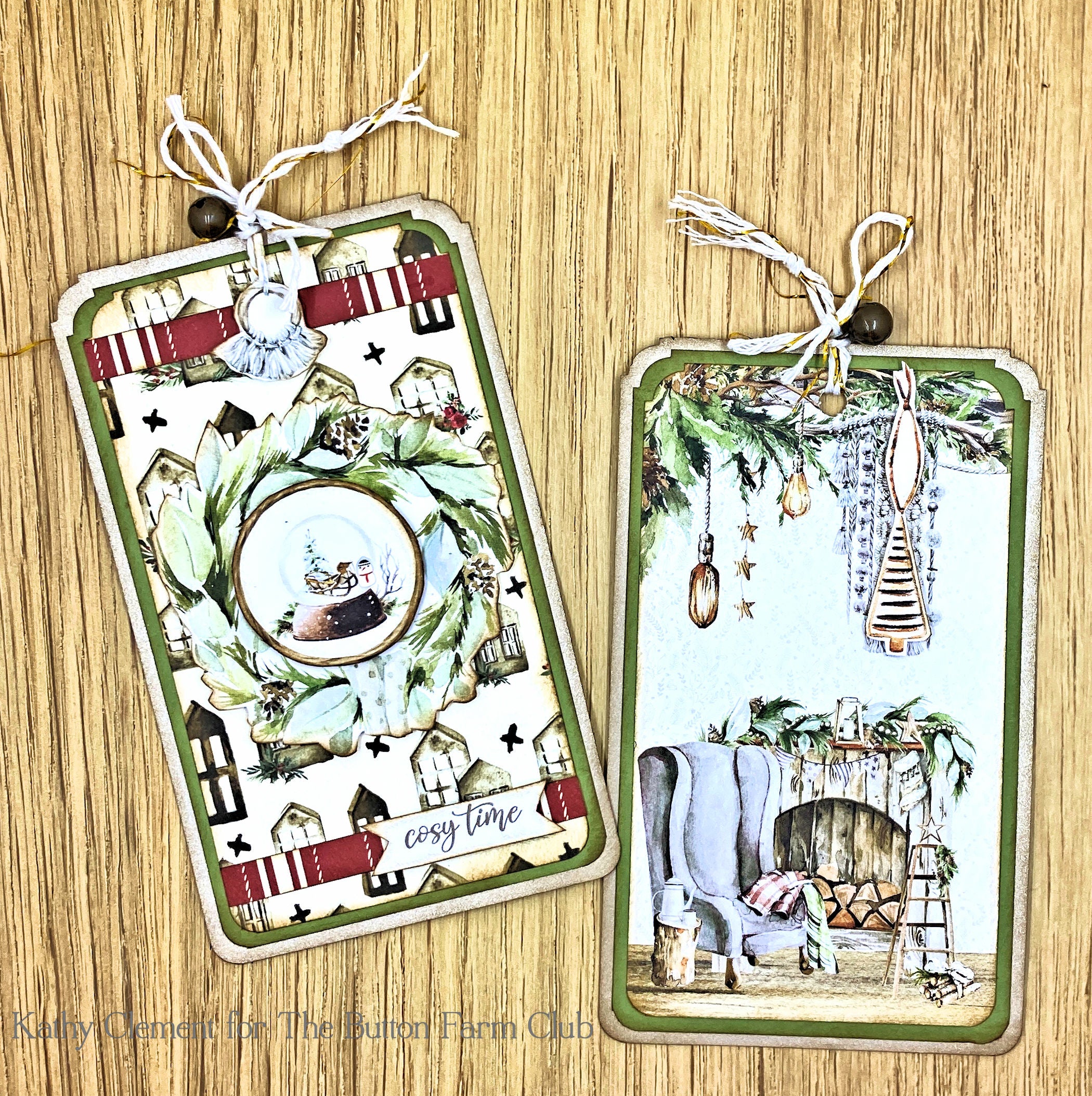 Cosy Winter Christmas Card Kit by Kathy Clement