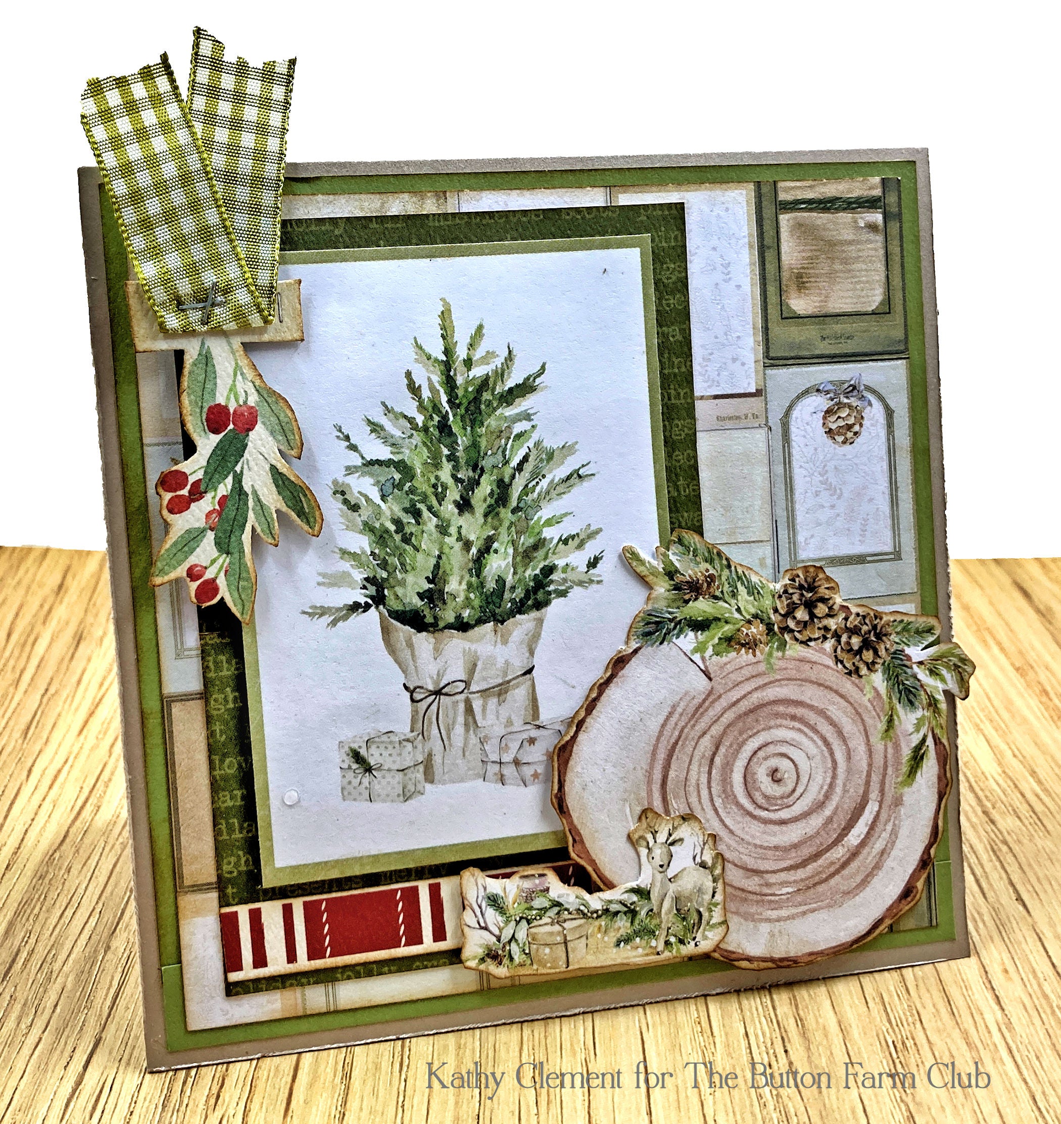 Cosy Winter Christmas Card Kit by Kathy Clement