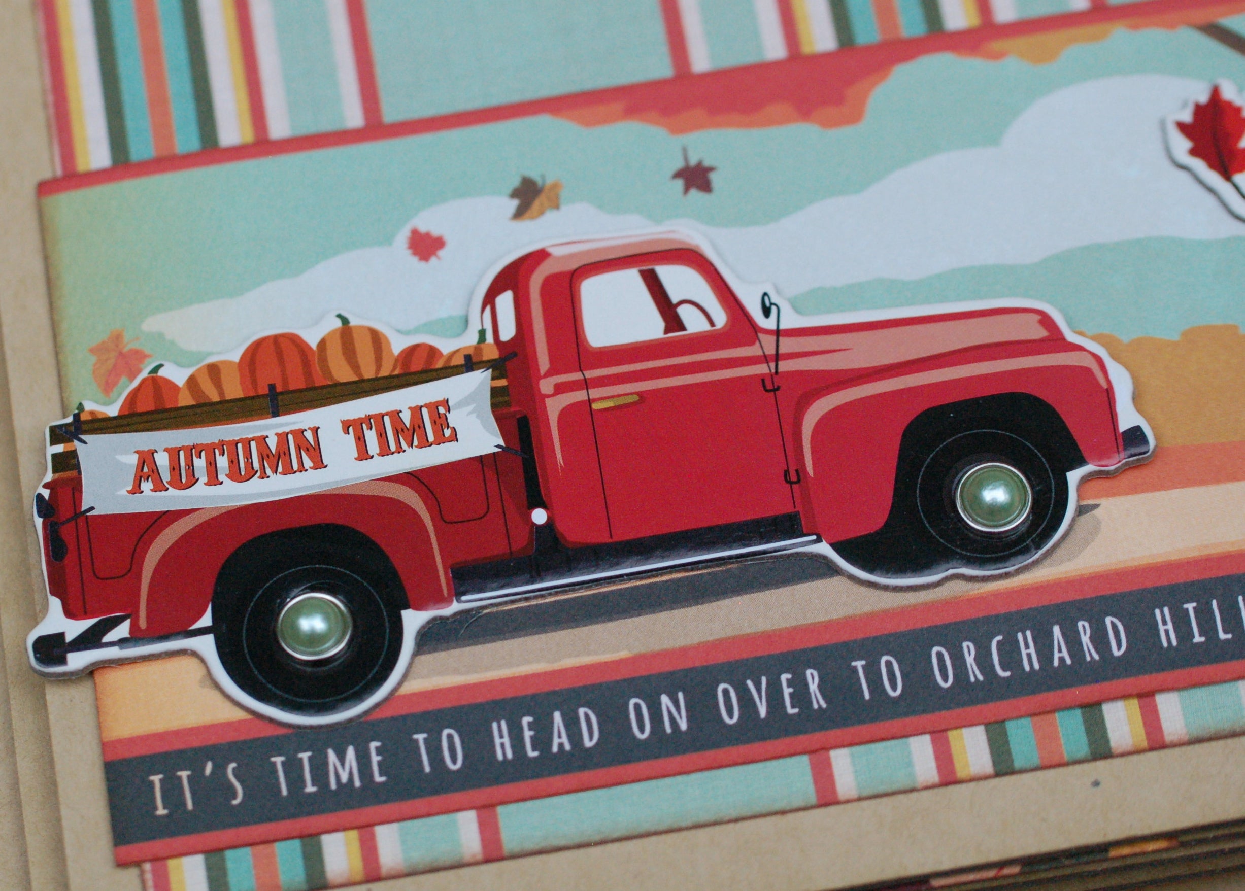 Fall Break Button Farm Club Mini Album ~ Digital Tutorial