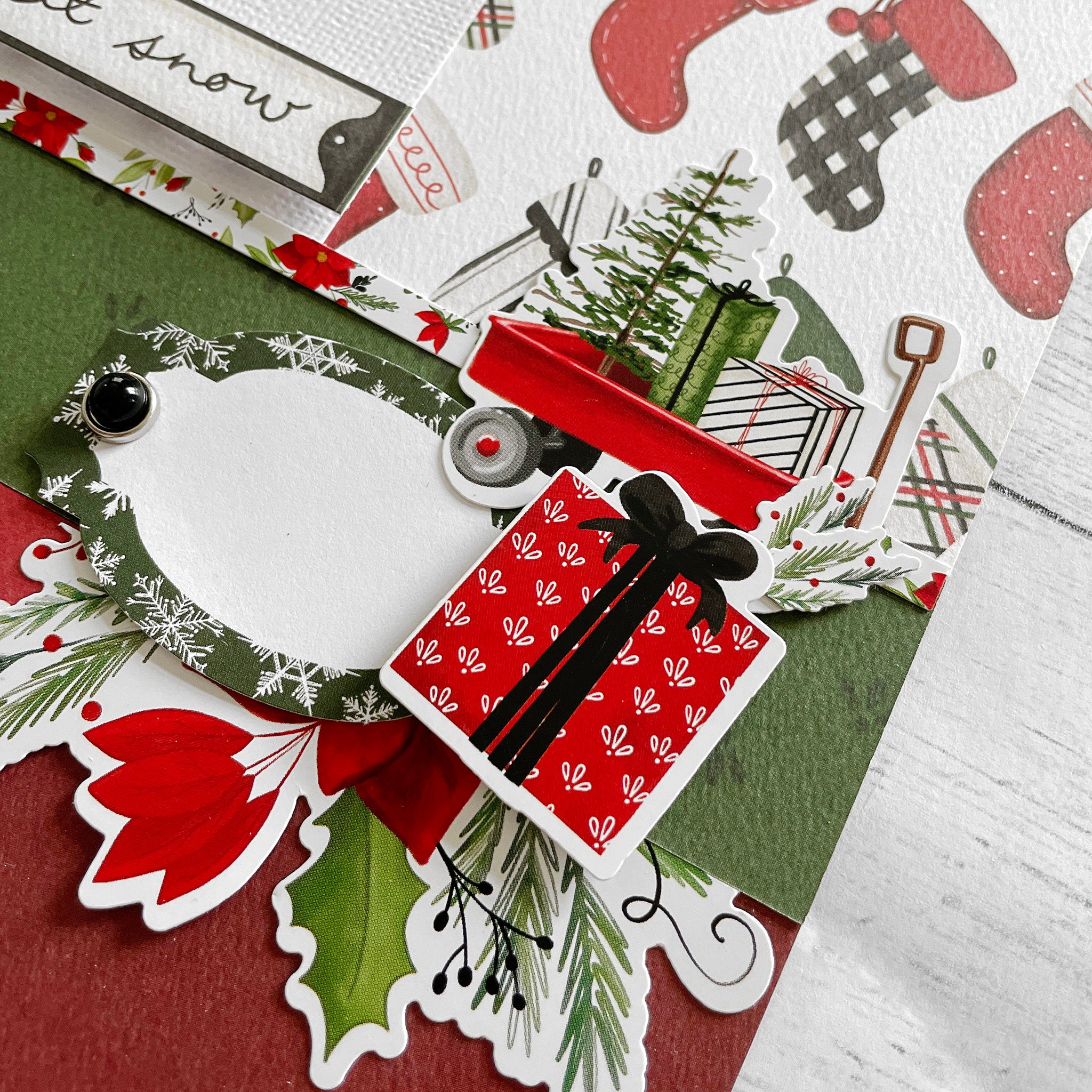 Home for Christmas Page Kit Digital Tutorial