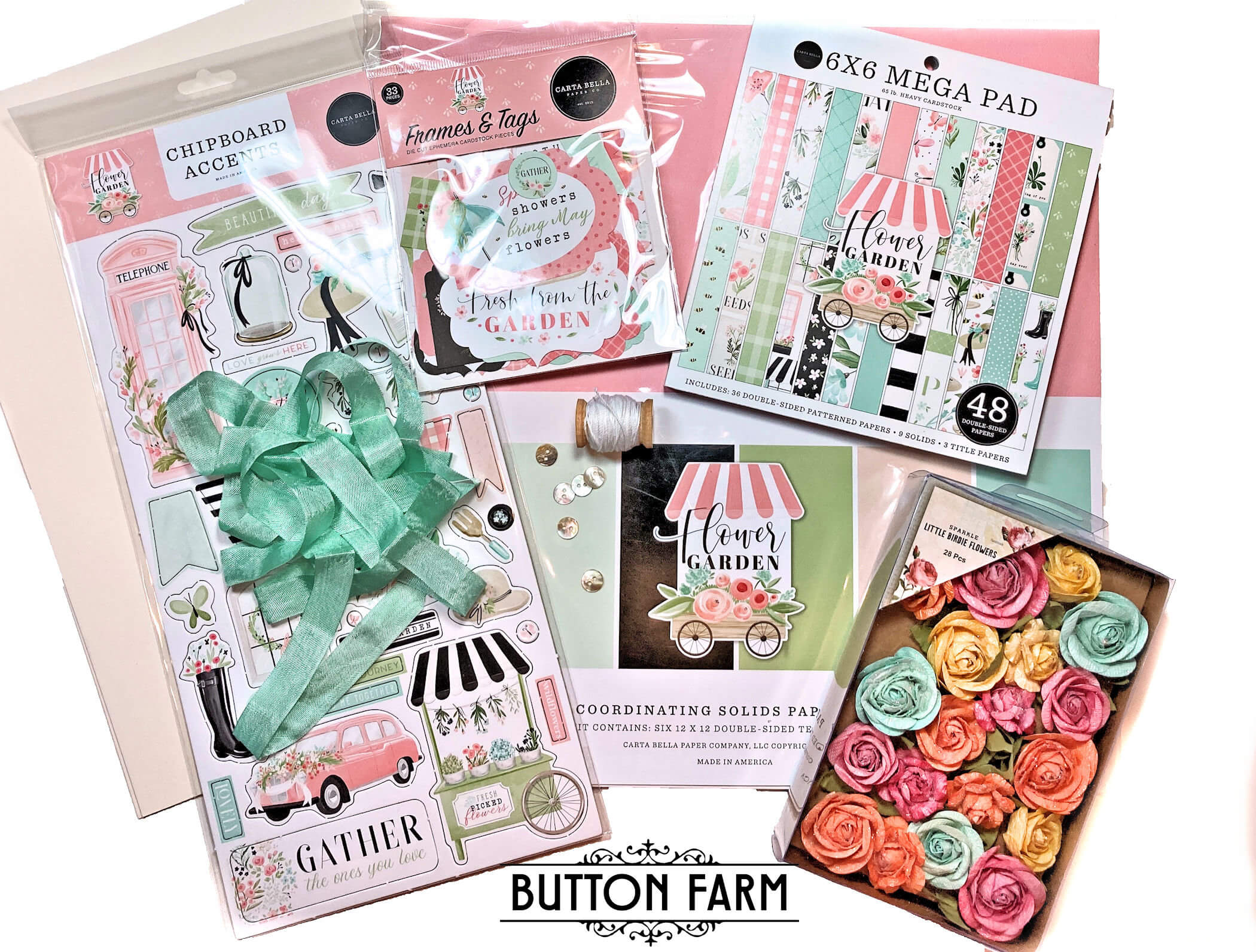 Carta Bella Flower Garden Card Kit by Kathy Clement - Digital Tutorial