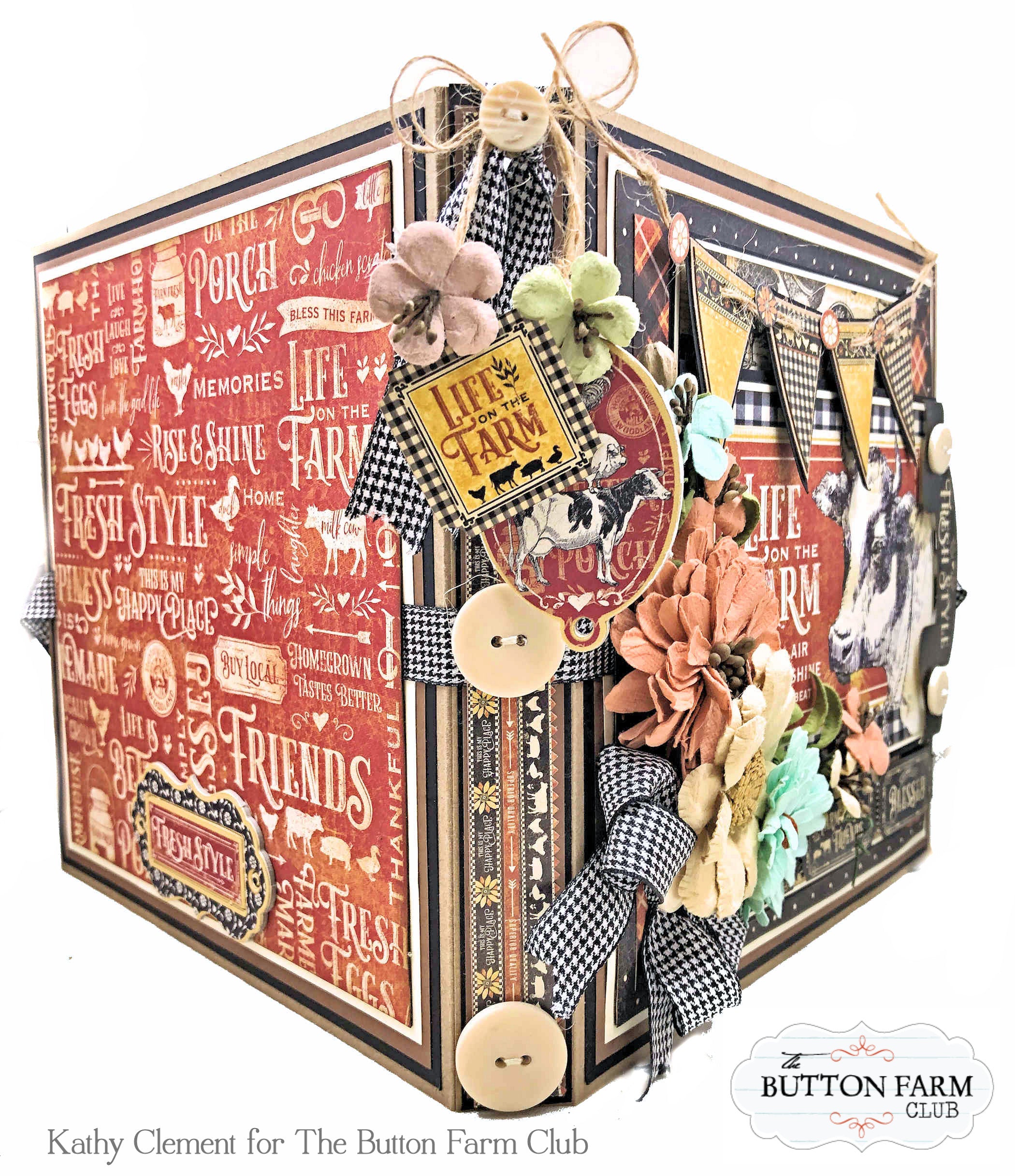 Graphic 45 Farmhouse Folio by Kathy Clement - Digital Tutorial